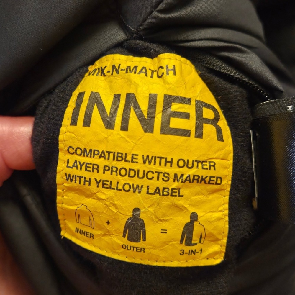 The North Face Reversible Jacket Girls L 14/16 Black Excellent Mossbud Swirl - Picture 11 of 11